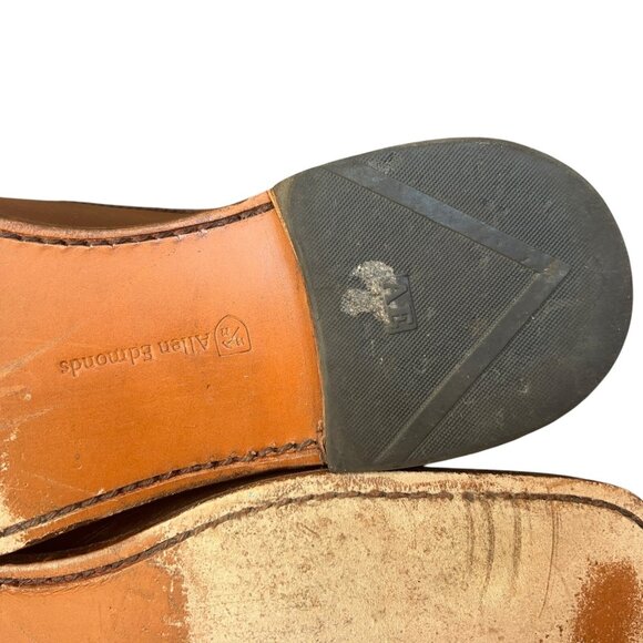 Allen Edmonds St Johns Double Monk Strap Cap Toe Shoes Brown Leather Mens 11 B main image 4